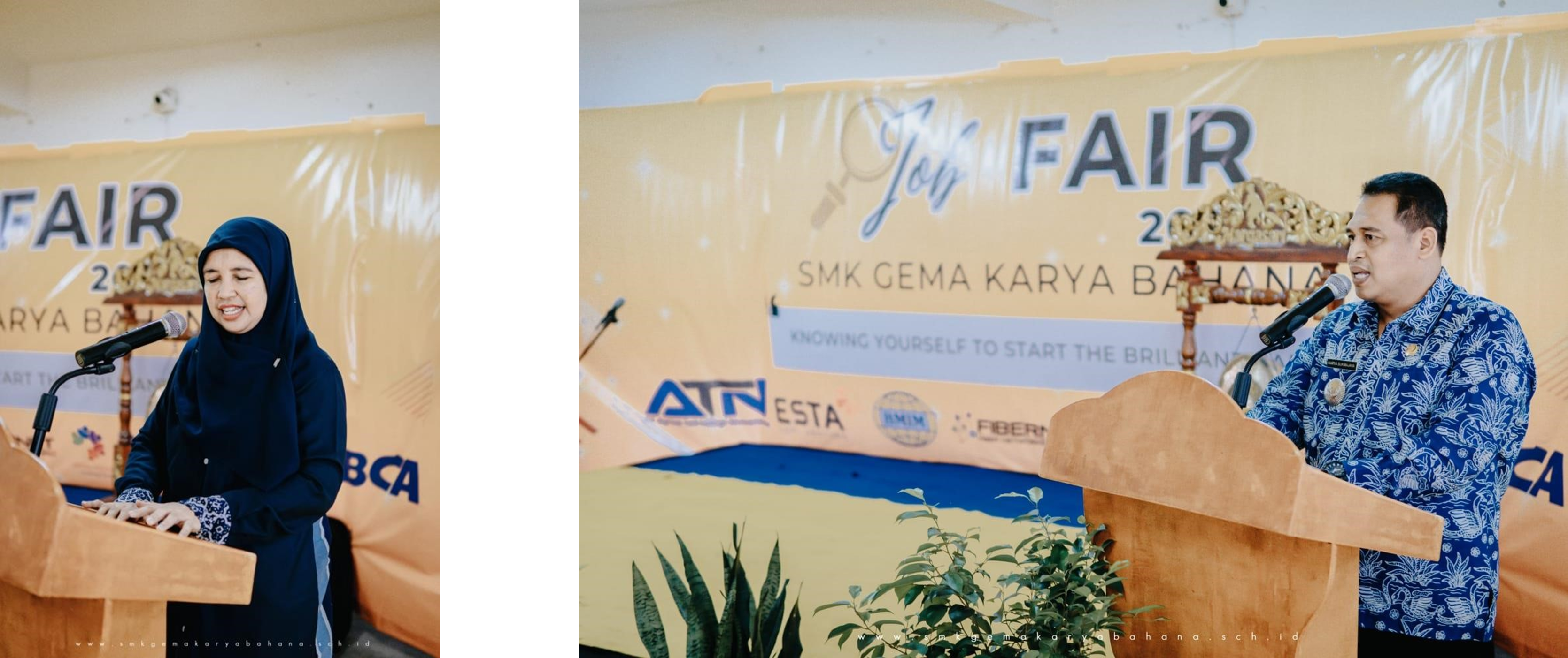 KUNJUNGAN PEJABAT KE SMK GEMA KARYA BAHANA